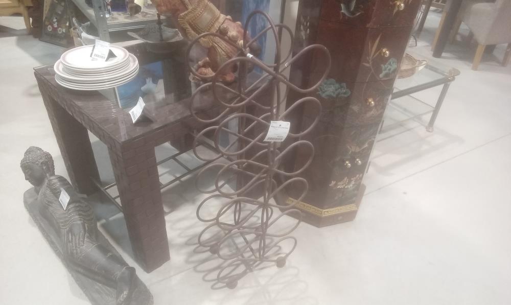 PORTE BOUTEILLE FER FORGE