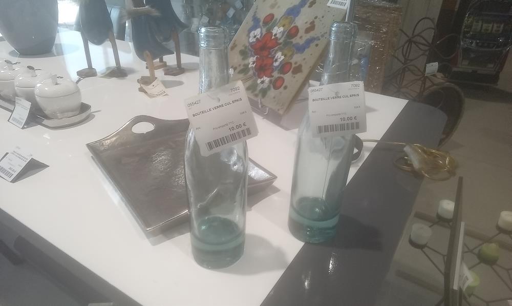 BOUTEILLE VERRE CUL EPAIS