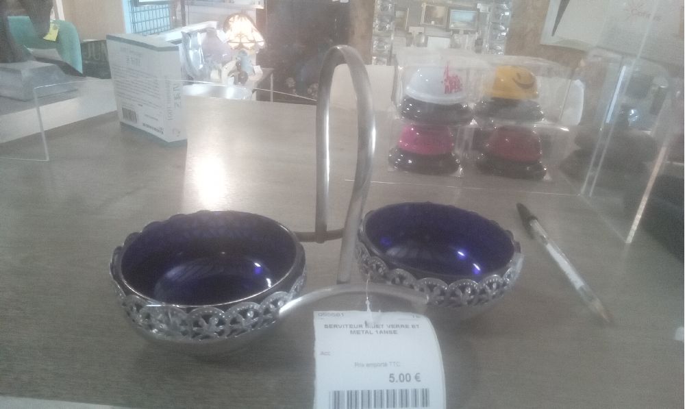 SERVITEUR MUET VERRE ET METAL 1ANSE