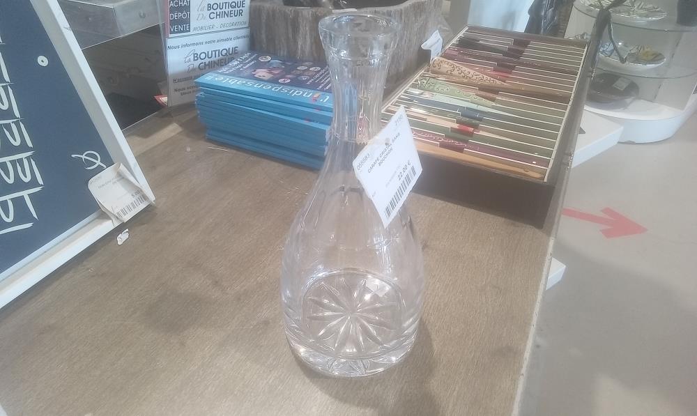 CARAFE CRISTAL SANS BOUCHON