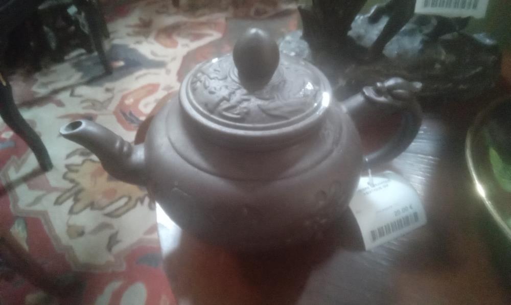 THEIERE CERAMIQUE ASIATIQUE GM