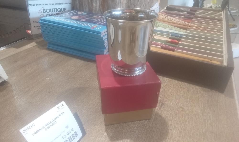 TIMBALE INOX DANS SON COFFRET