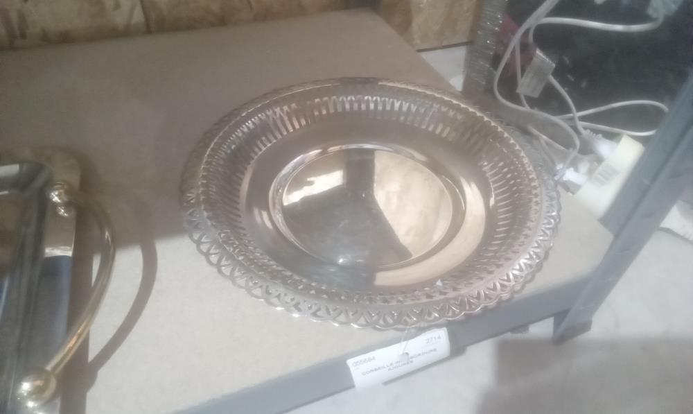 CORBEILLE INOX BORDURE AJOUREE