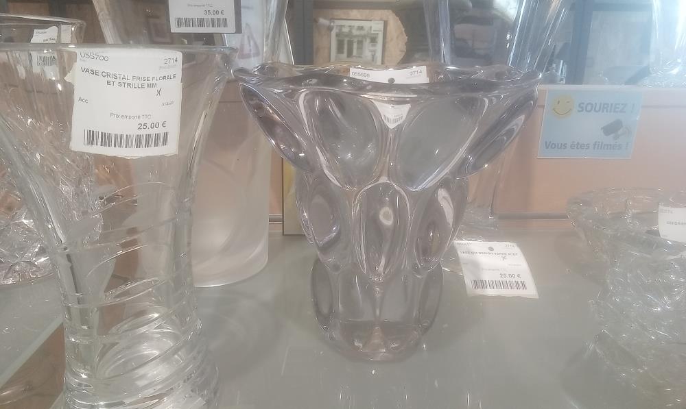 VASE CRISTAL ANNEE 80