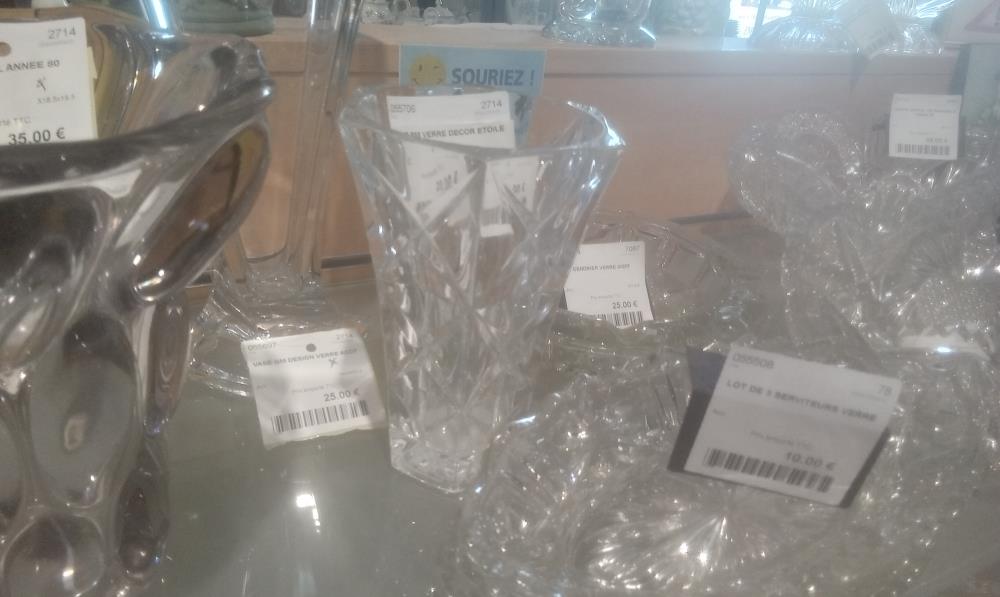 VASE PM VERRE DECOR ETOILE