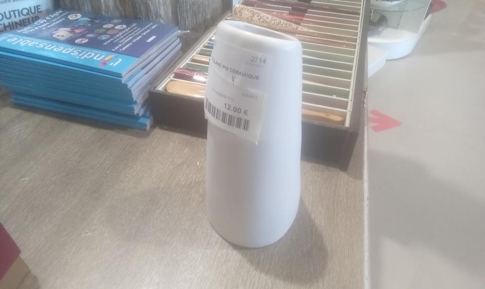 VASE BLANC PM CERAMIQUE