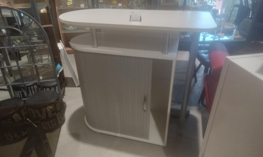 BAR MELAMINE BLANC EN L'ETAT