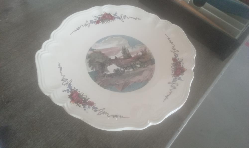 PLAT CERAMIQUE OBERNAI SARREGUEMINES