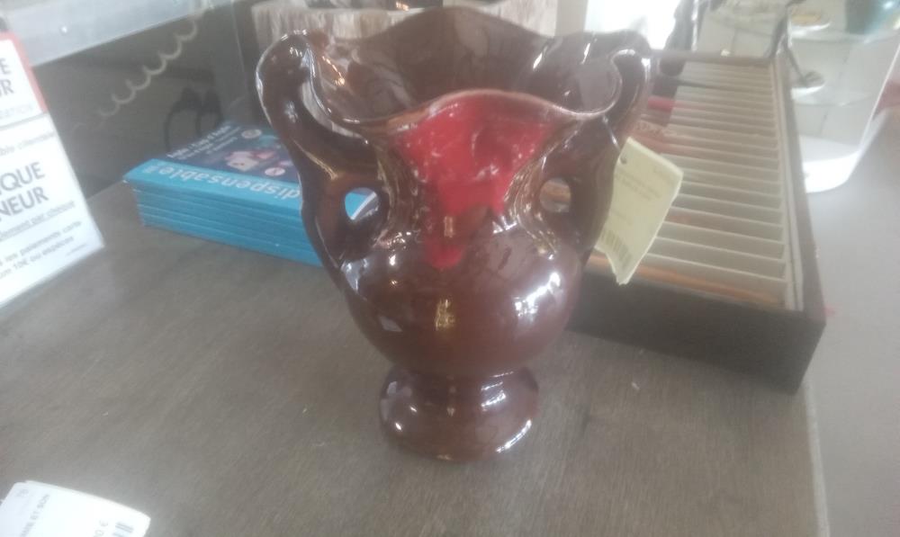 VASE CERAMIQUE STYLE VALLAURIS 2ANSES
