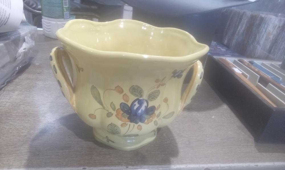 CACHE POT TERRE CUITE VERNISSE MONTPELLIER 2ANSES