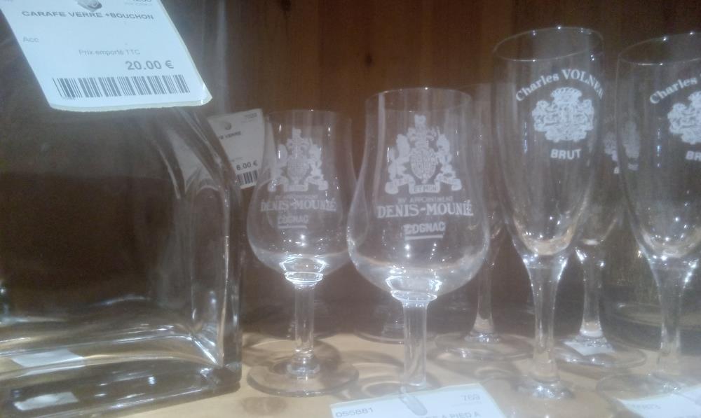LOT DE 6 VERRES A PIED A COGNAC DENIS MOUNIE