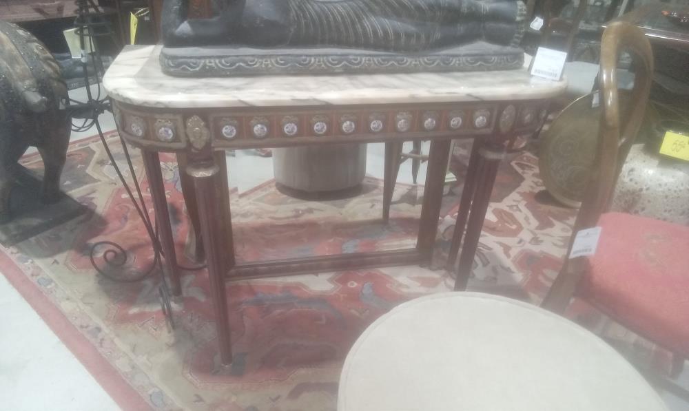 CONSOLE MARBRE STYLE LOUIS XVI EN L'ETAT