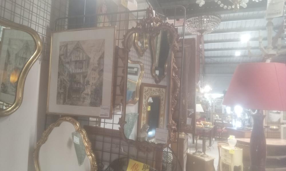 MIROIR STYLE LOUIS XV LAITON