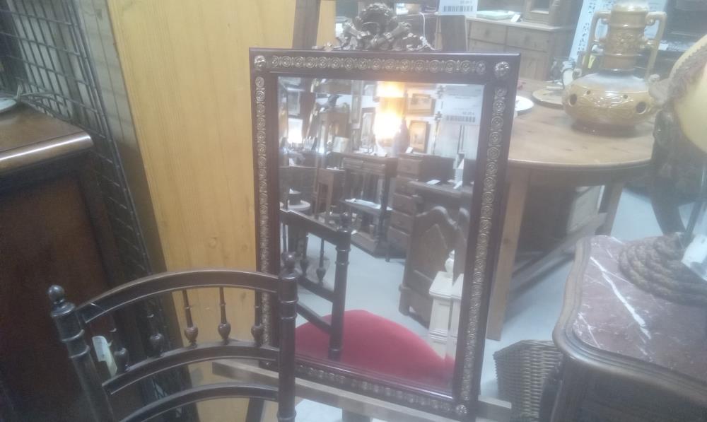 MIROIR ST LOUIS XVI AVEC FRISE LAITON