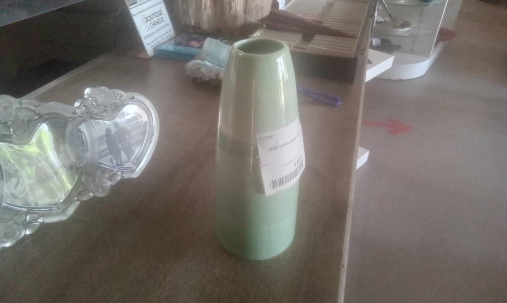 VASE CERAMIQUE VERT