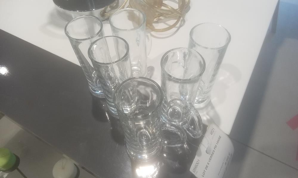 LOT DE 6 VERRES PM 1ANSE
