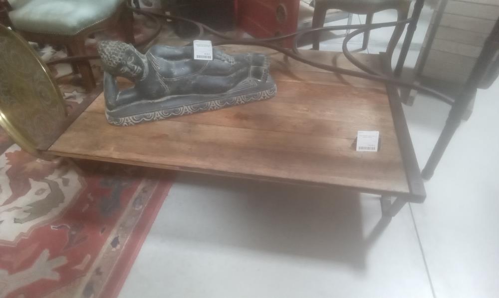 TABLE BASSE INDUSTRIELLE BOIS ET METAL