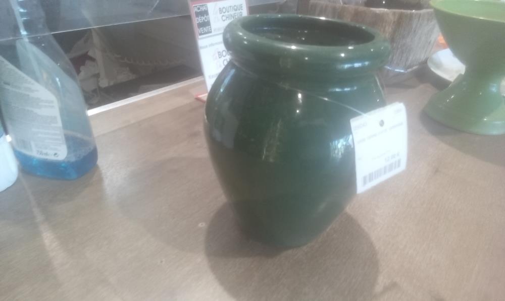VASE TERRE CUITE  VERNISSE 