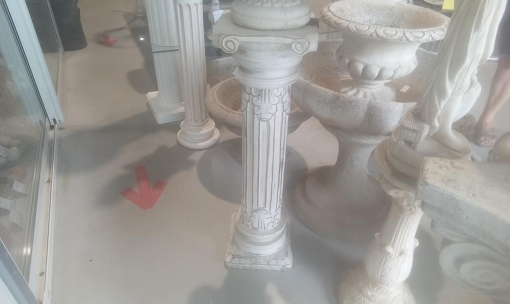 COLONNE BOIS SCULPTEE BEIGE