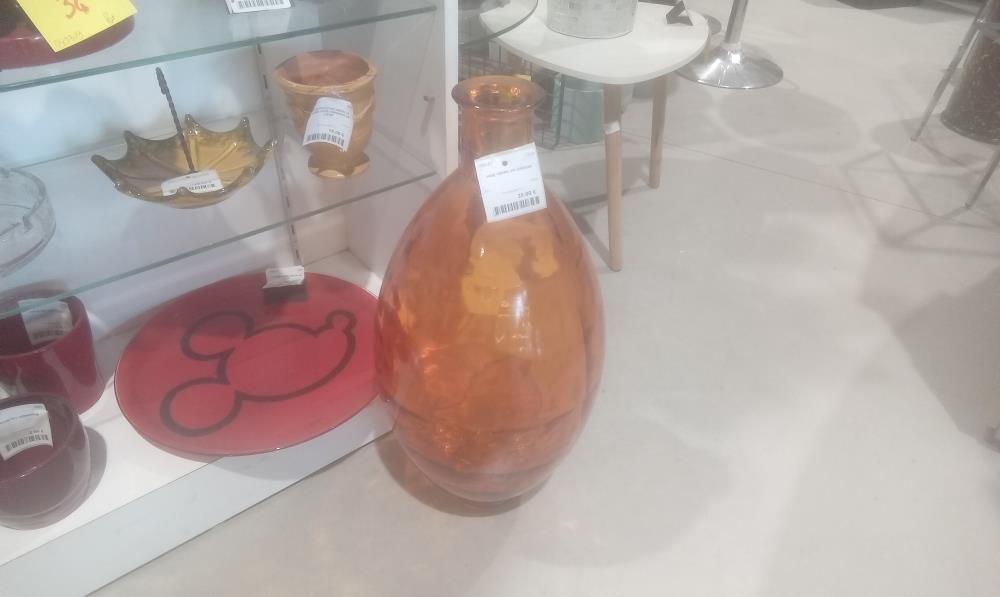 VASE VERRE GM ORANGE
