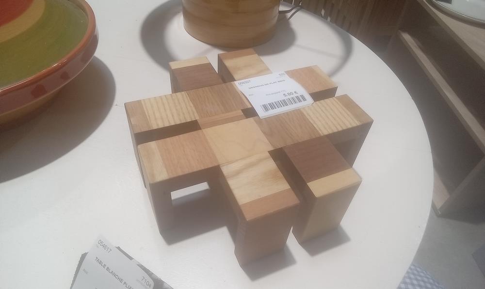 DESSOUS DE PLAT BOIS