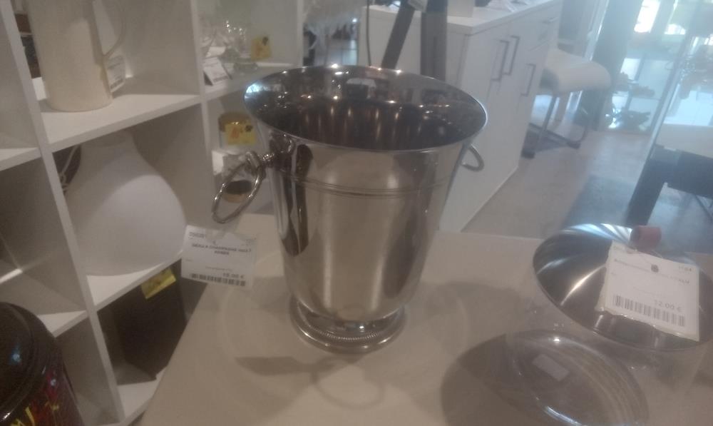 SEAU A CHAMPAGNE INOX 2 ANSES