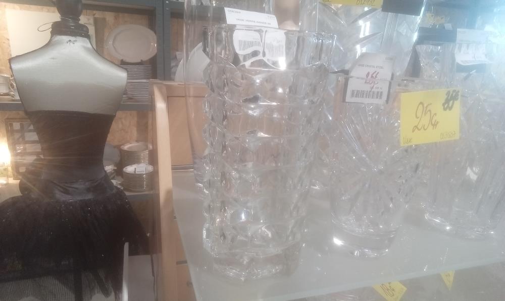 VASE VERRE ANNEE 80