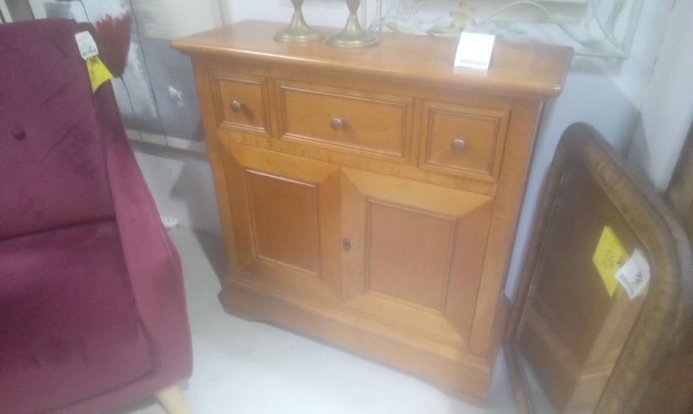 MEUBLE MERISIER MASSIF ST LP 2 PORTES+3 TIROIRS