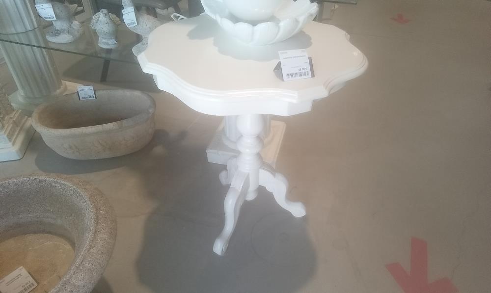 GUERIDON TRIPODE BLANC