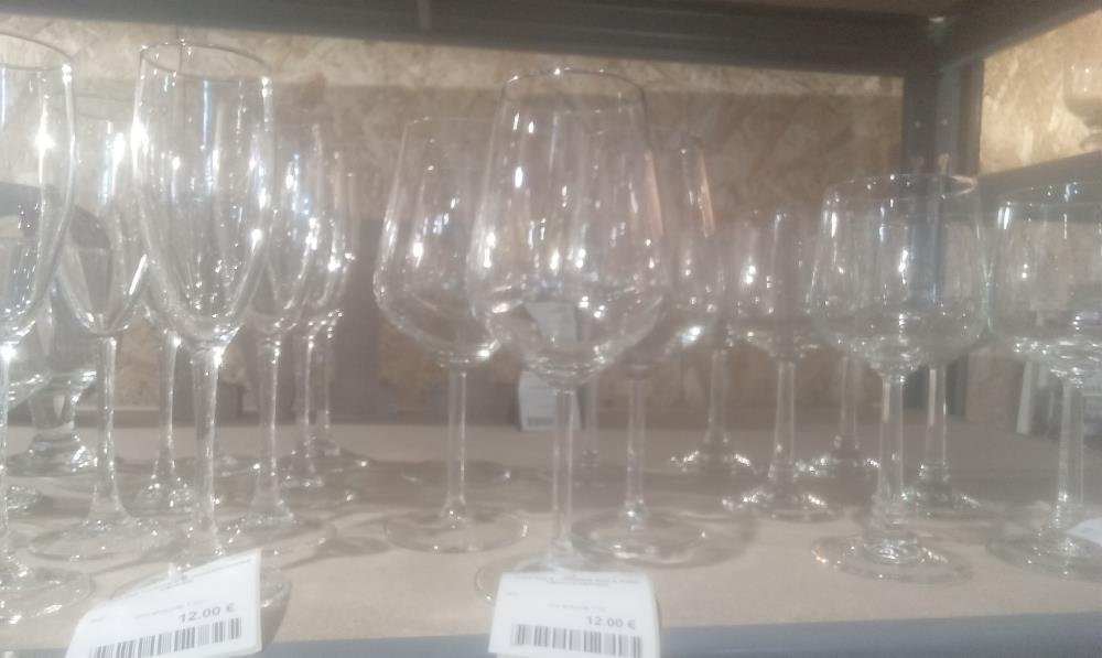 LOT DE 5 VERRES GM A PIED DEGUSTATION