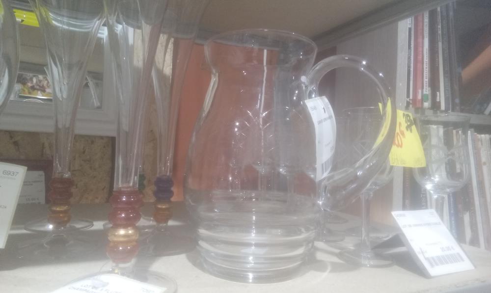 CARAFE VERRE ANNEE 50 