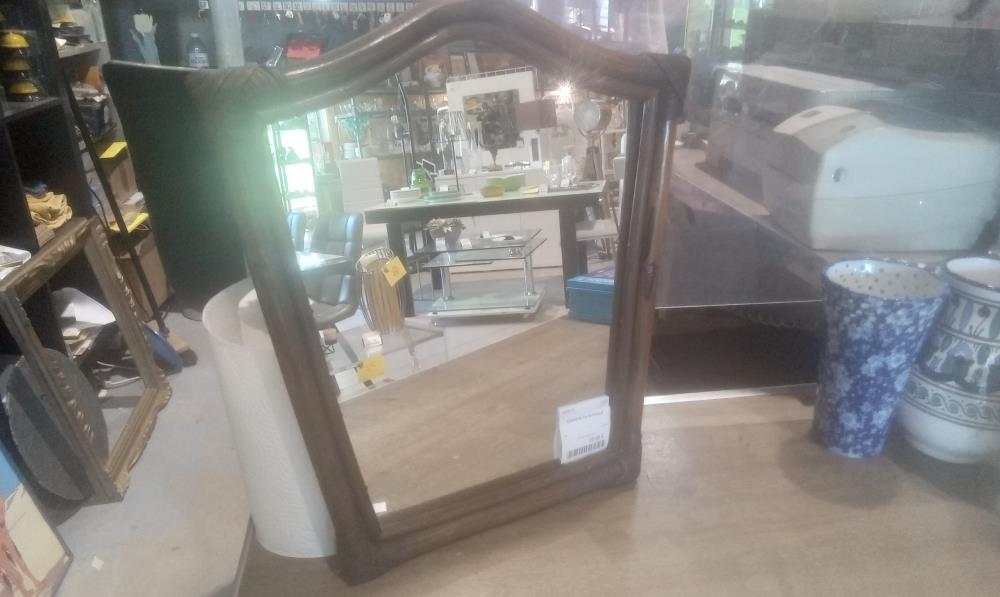 MIROIR ROTIN RUSTIQUE
