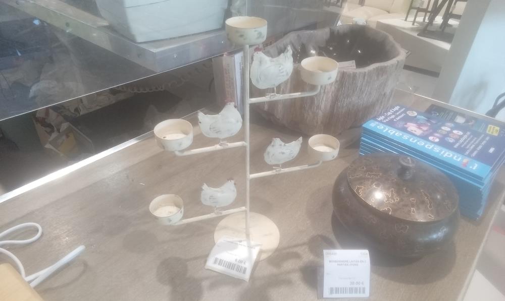 CHANDELIER METAL POULE