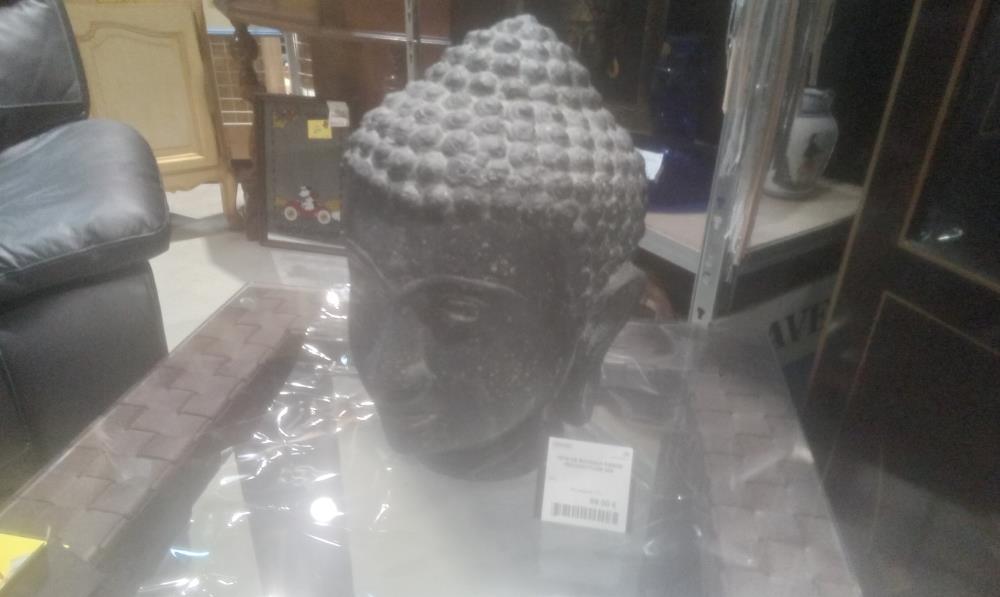 TETE DE BOUDDHA PIERRE RECONSTITUEE MM
