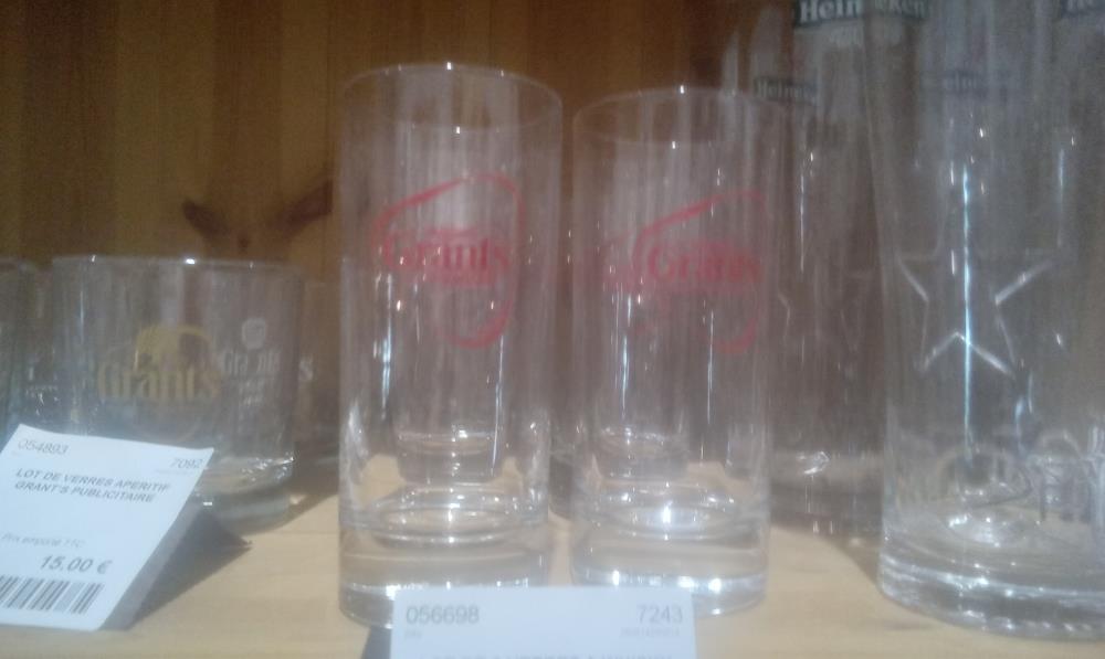 LOT DE 6 VERRES A WHISKY GRANT'Z