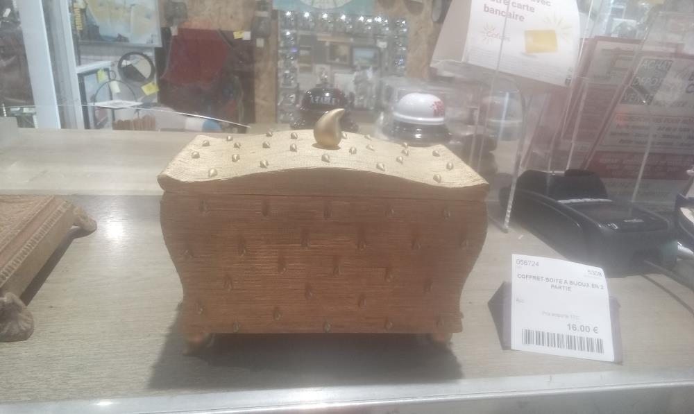 COFFRET BOITE A BIJOUX EN 2 PARTIE