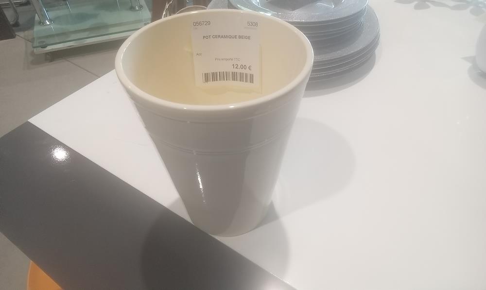 POT CERAMIQUE BEIGE