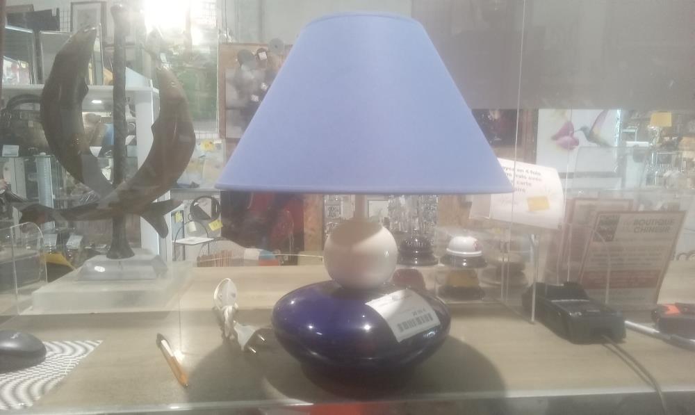 LAMPE CERAMIQUE BLEUE
