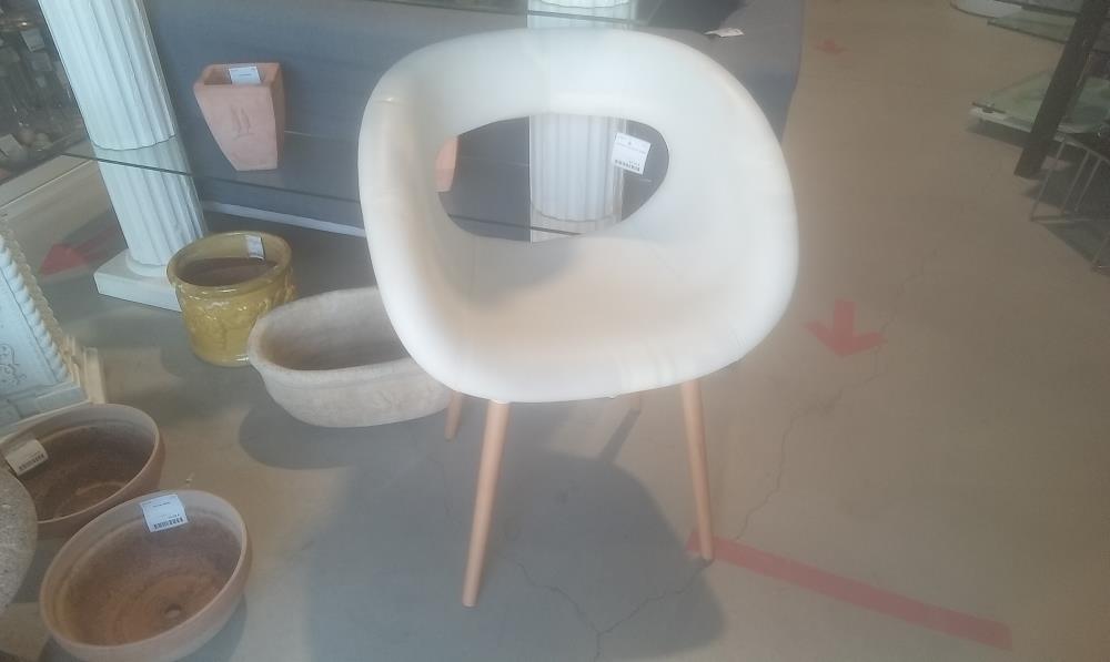 FAUTEUIL LOOK BLANC GABER