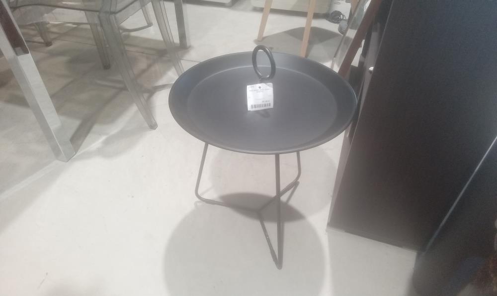 TABLE BASSE METAL NOIRE 1 ANSE PM