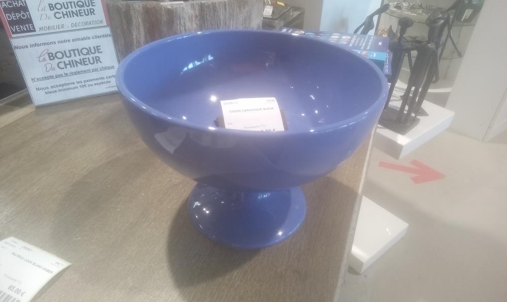 COUPE CERAMIQUE BLEUE