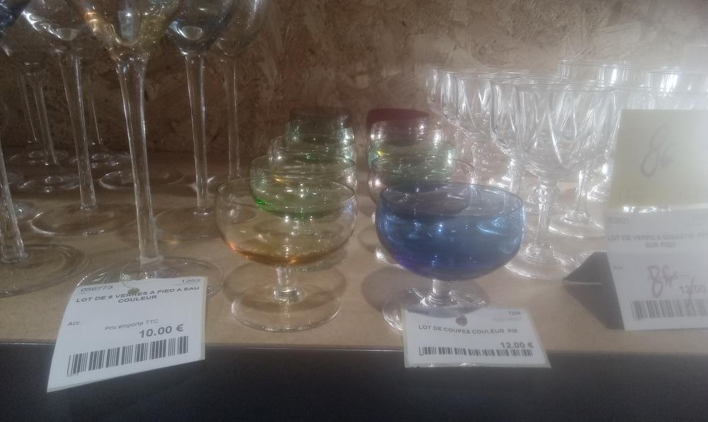 LOT DE COUPES COULEUR  PM