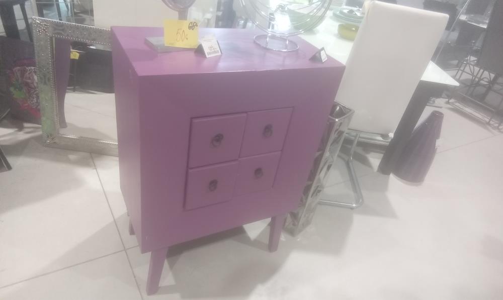MEUBLE VIOLET 4 TIROIRS
