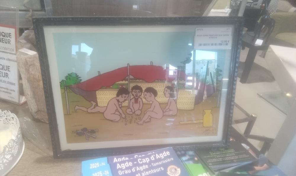 SOUS VERRE PEINTURE SUR VERRE AFRIQUE
