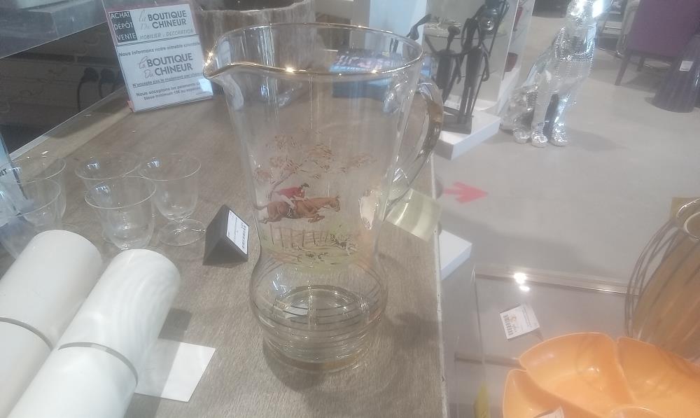 CARAFE ANNEE 50 1ANSE DECOR CAVALIER