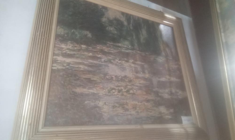 TABLEAU REPRO MONET CADRE BEIGE