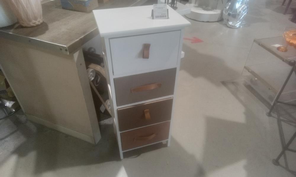 CONFITURIER BLANC ET LANIERE CUIR