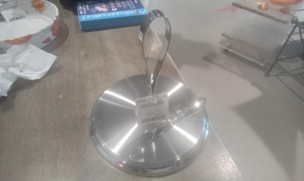 PLATEAU INOX+COUTEAU A FROMAGE LETANG REMY