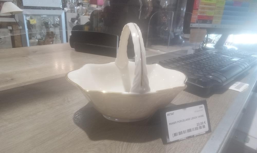 PANIER PORCELAINE LENOX 1ANSE