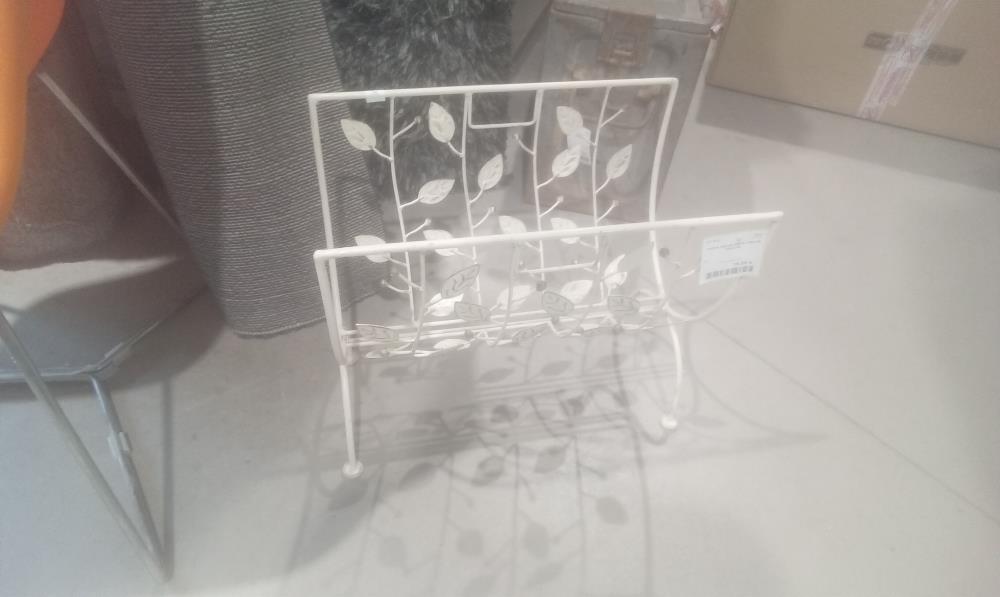 PORTE REVUE METAL DECOR FEUILLE